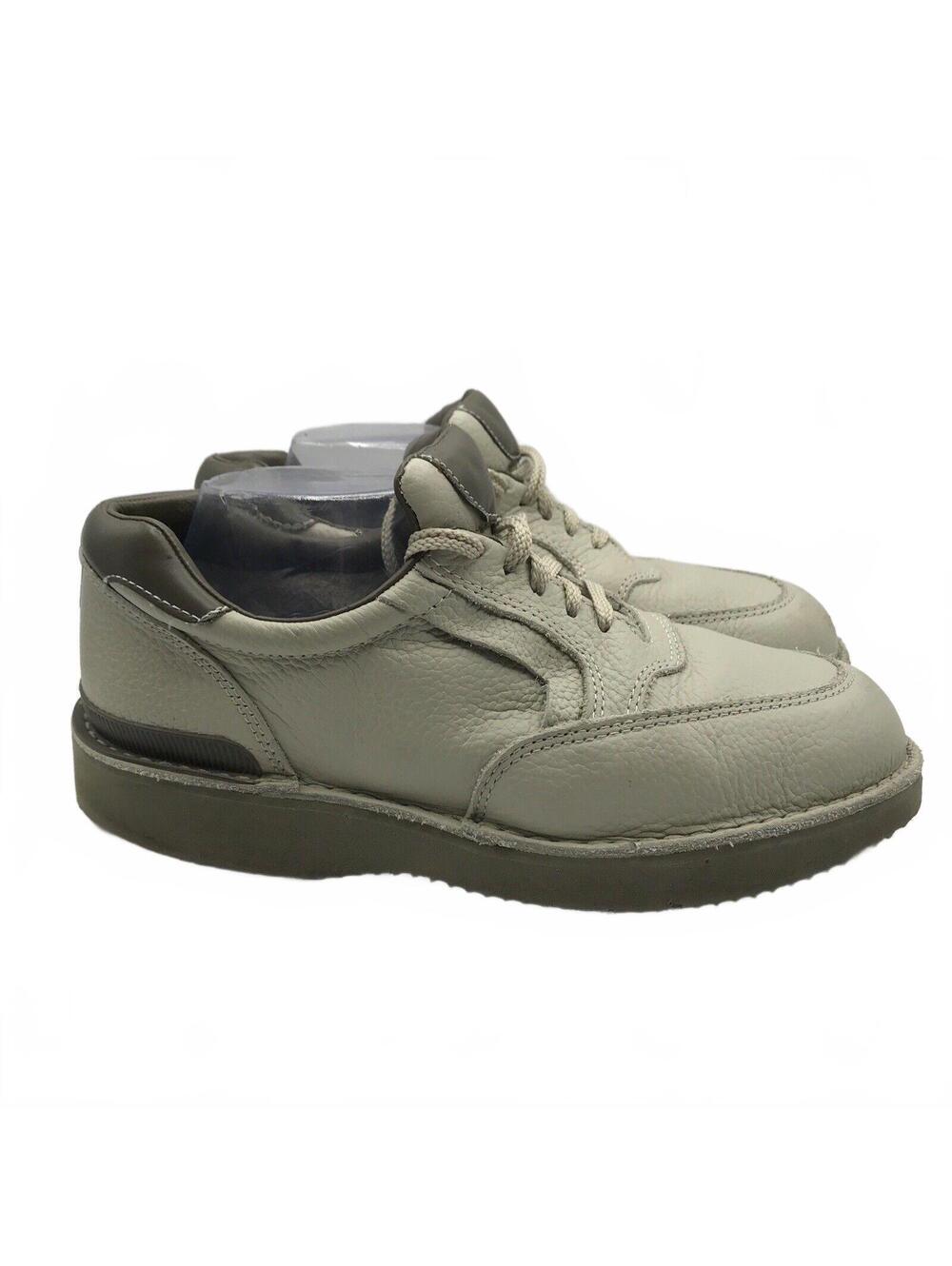 Walkabout Footonic II Shoes Men Size 9.5 Lace Up Diabetic Beige Leather Walking
